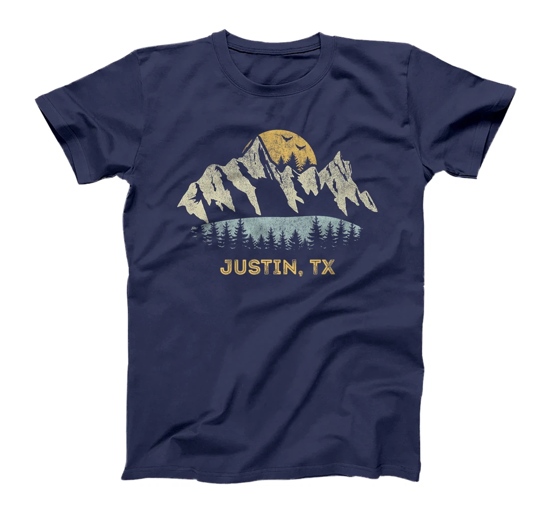 Womens Justin Texas Mountain Sunset Sunrise TX T-Shirt