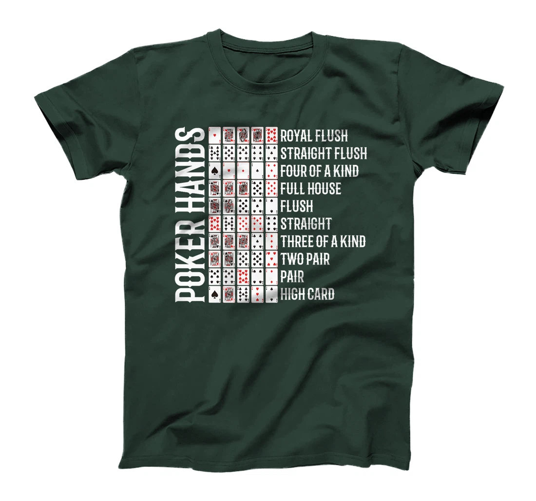 Womens Poker Tournament POKER HANDS Texas Holdem Funny Poker Player T-Shirt