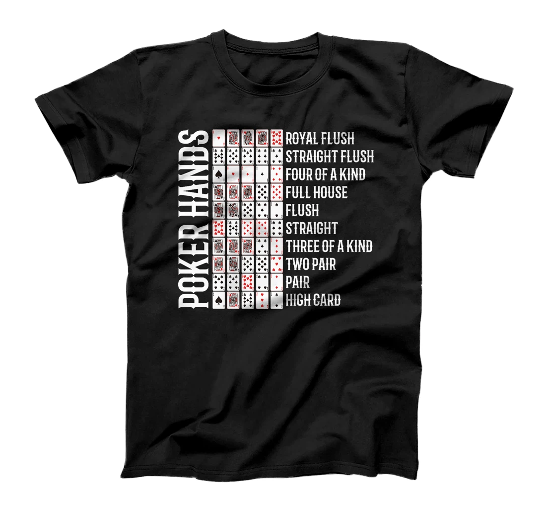 Womens Poker Tournament POKER HANDS Texas Holdem Funny Poker Player T-Shirt