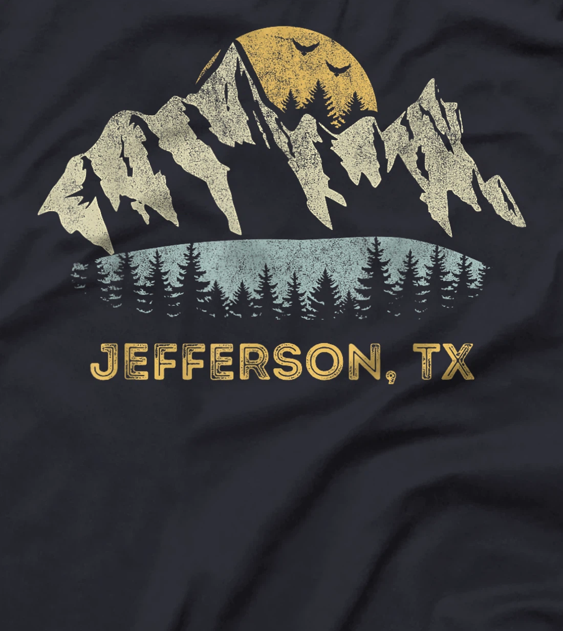 Jefferson Texas Mountain Sunset Sunrise TX T-Shirt