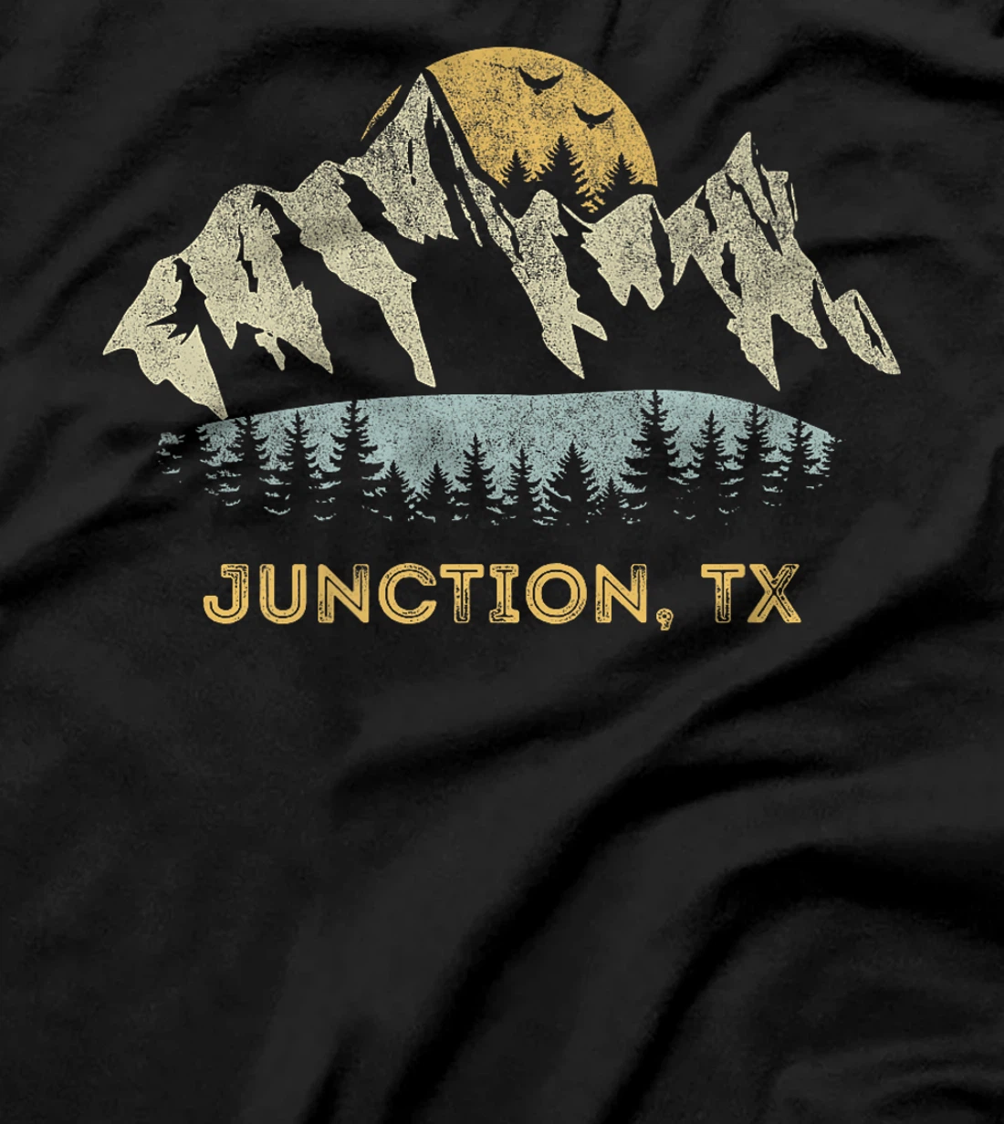 Junction Texas Mountain Sunset Sunrise TX Premium T-Shirt