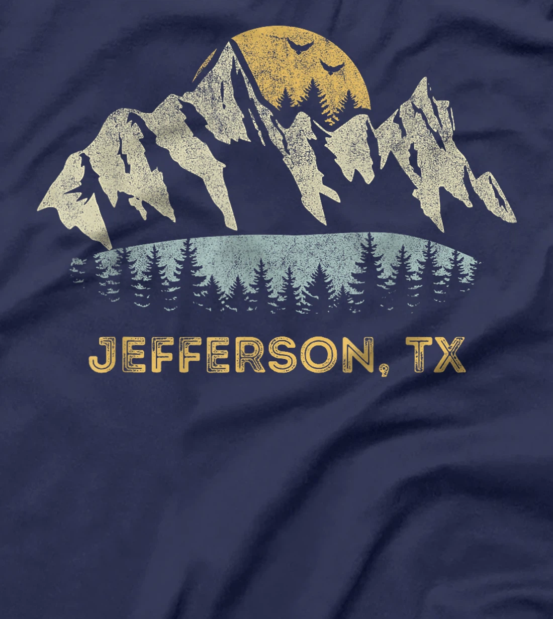 Jefferson Texas Mountain Sunset Sunrise TX T-Shirt