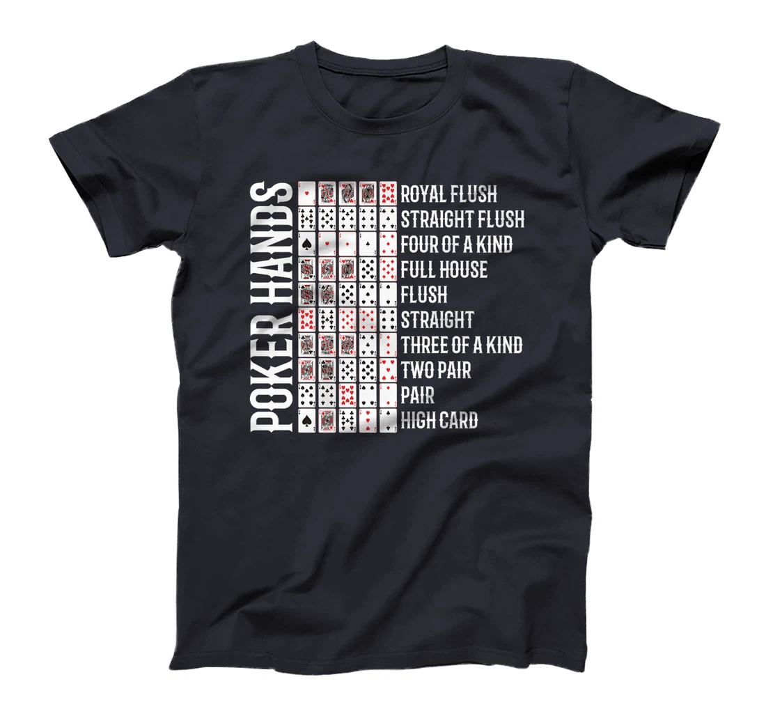 Womens Poker Tournament POKER HANDS Texas Holdem Funny Poker Player T-Shirt