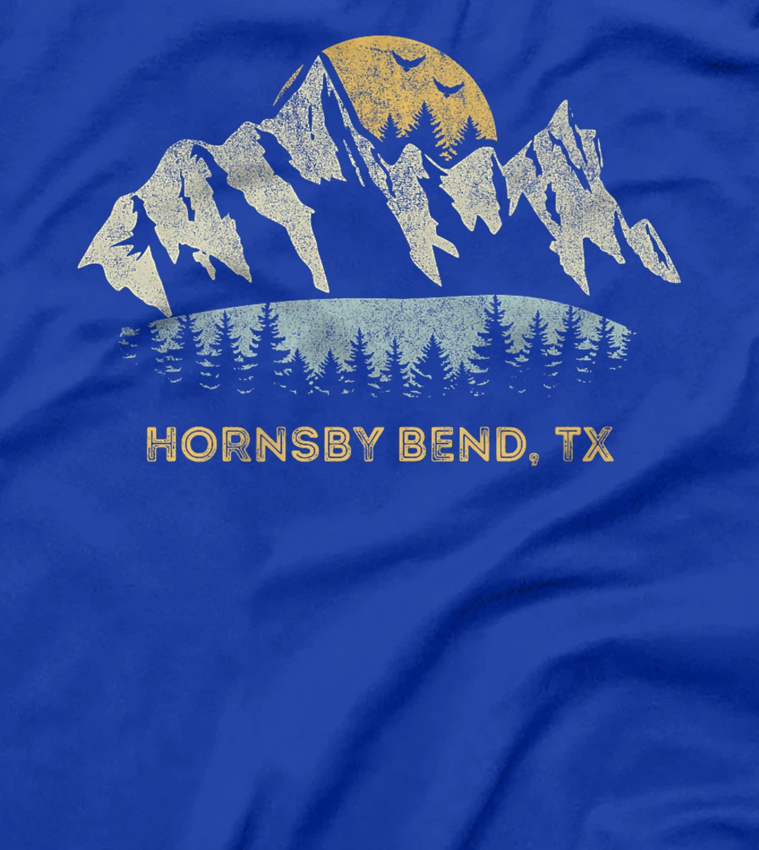 Womens Hornsby Bend Texas Mountain Sunset Sunrise TX T-Shirt