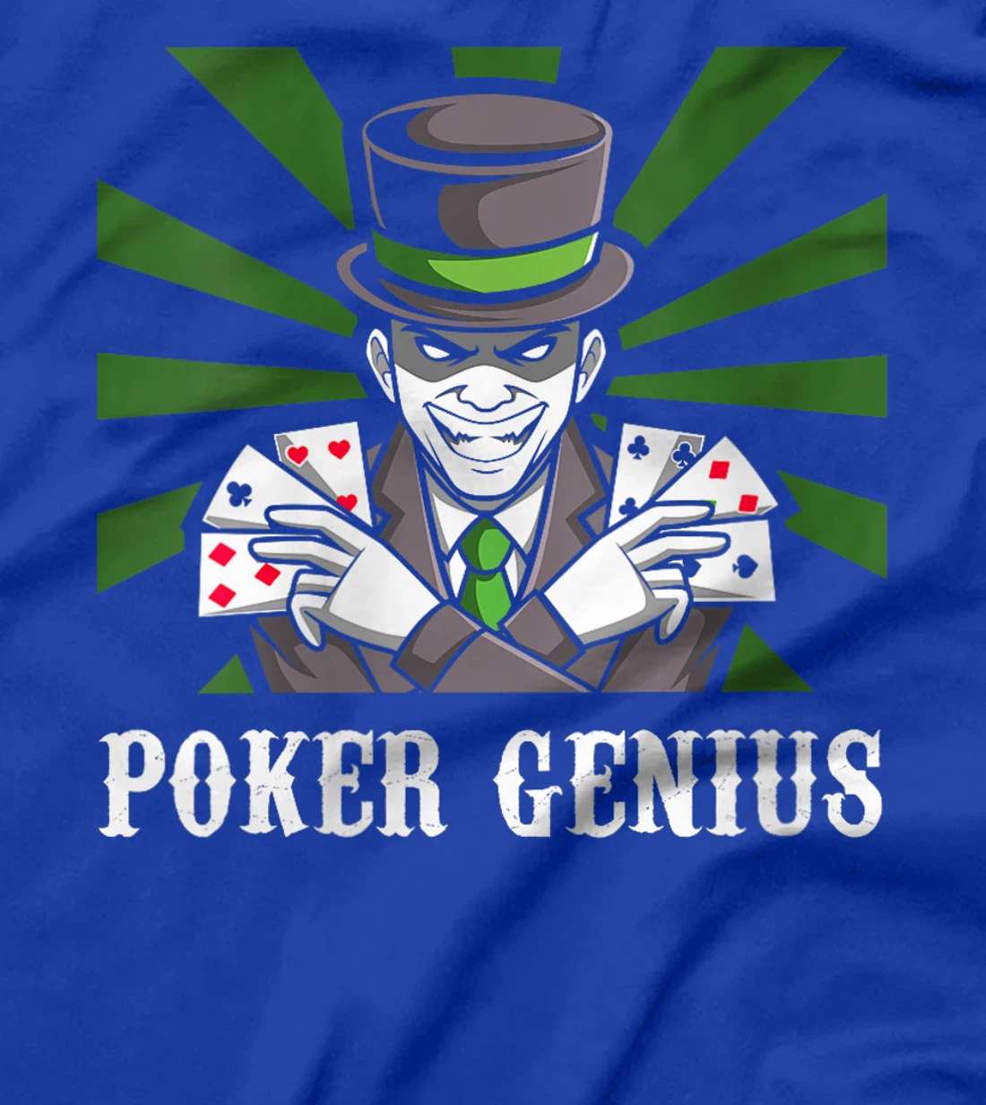 Womens POKER GENIE Poker Lover Poker Player Texas Holdem T-Shirt