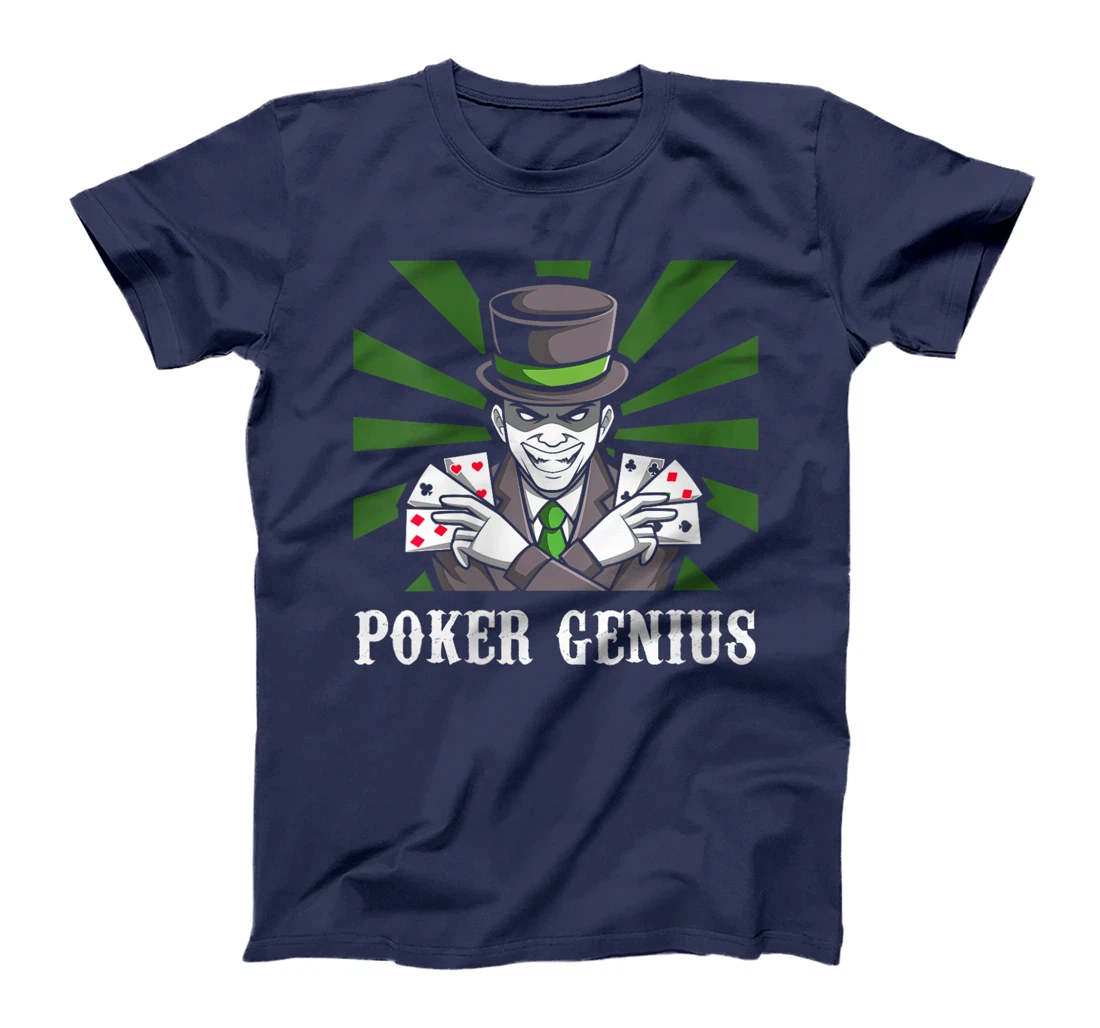 Womens POKER GENIE Poker Lover Poker Player Texas Holdem T-Shirt