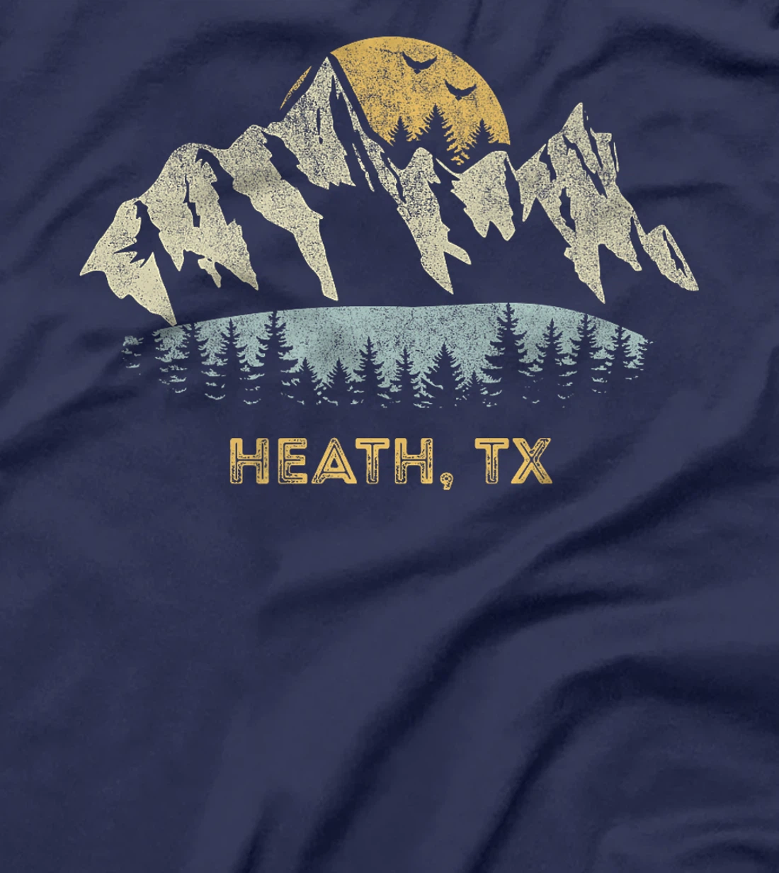 Womens Heath Texas Mountain Sunset Sunrise TX T-Shirt