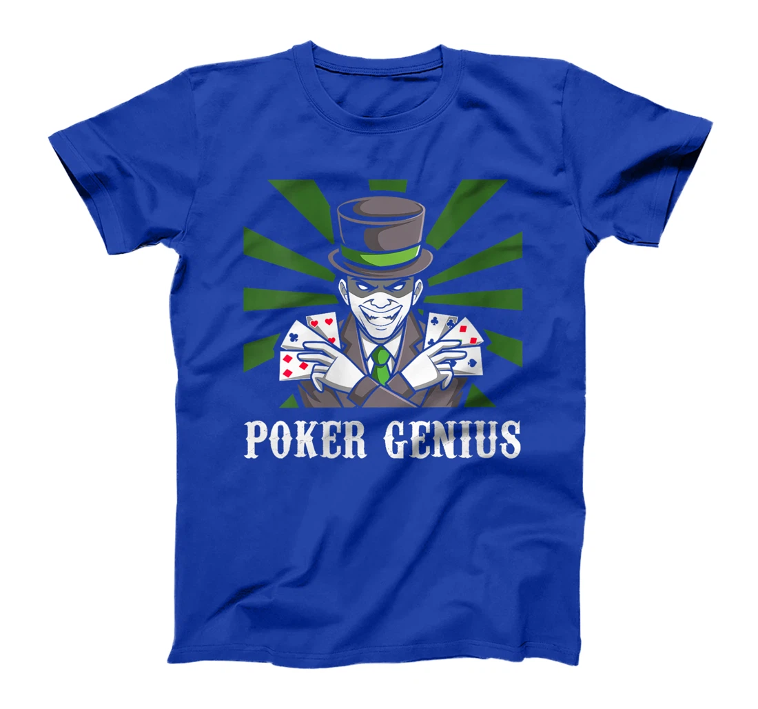 Womens POKER GENIE Poker Lover Poker Player Texas Holdem T-Shirt