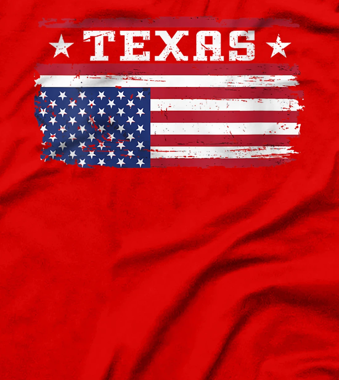 Womens Upside Down American Flag Texas Patriotic Distress T-Shirt