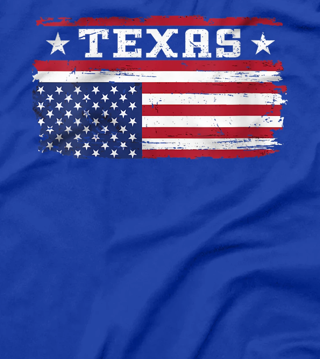 Womens Upside Down American Flag Texas Patriotic Distress T-Shirt