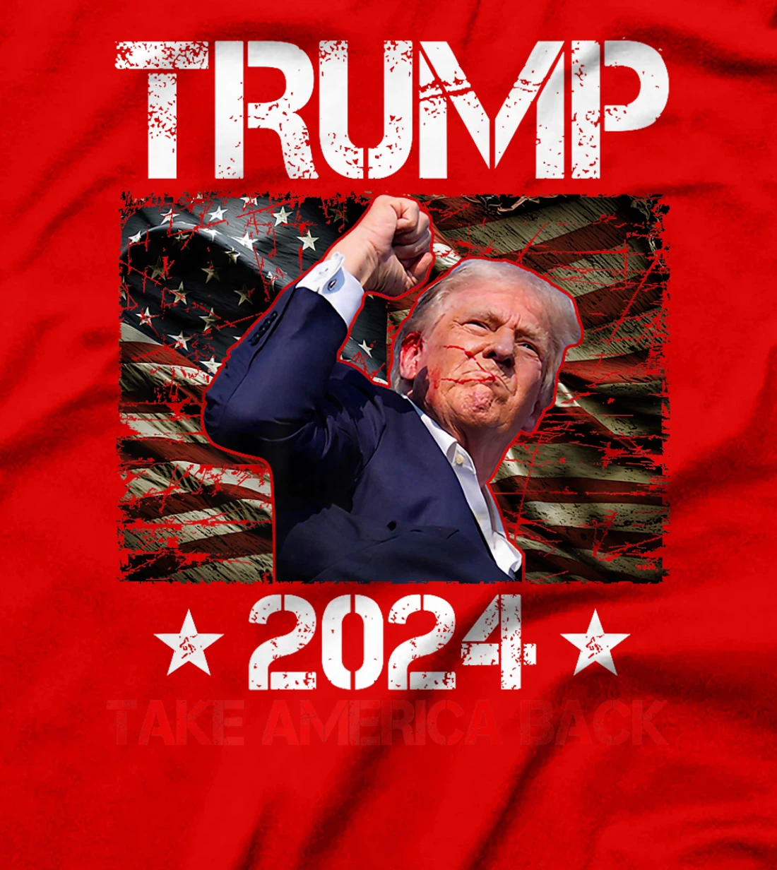 Trump Fist Pump Shot At Trump 2024 Trump Survives Rally Premium T-Shirt