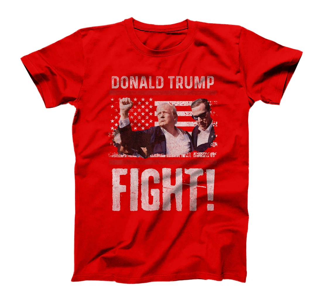 Donald Trump fist Shirt american flagTee Trump Fight T-Shirt