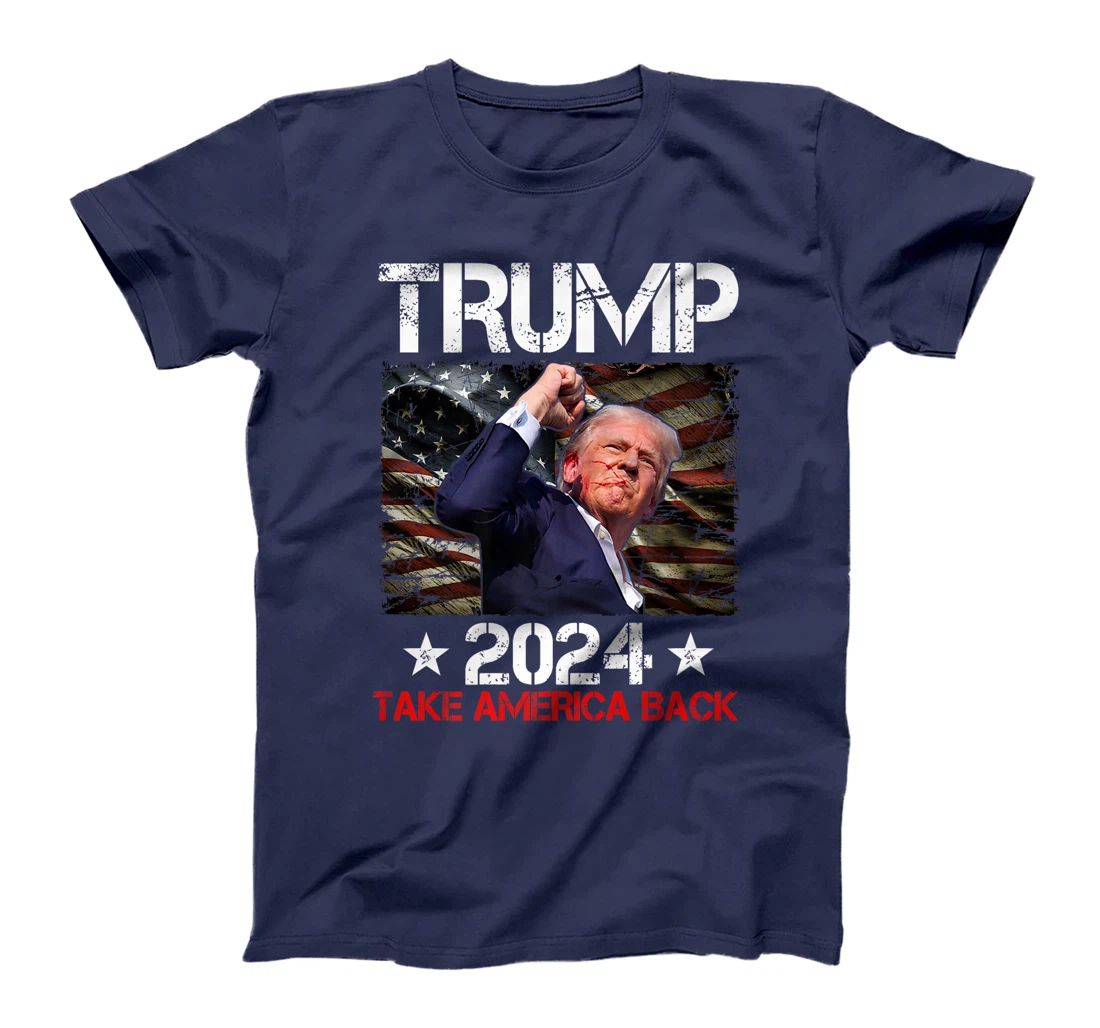 Trump Fist Pump Shot At Trump 2024 Trump Survives Rally Premium T-Shirt