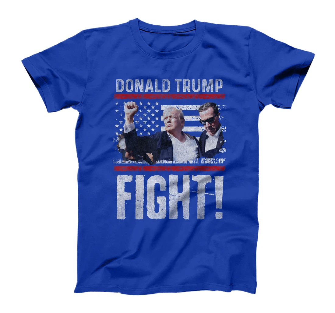 Donald Trump fist Shirt american flagTee Trump Fight T-Shirt