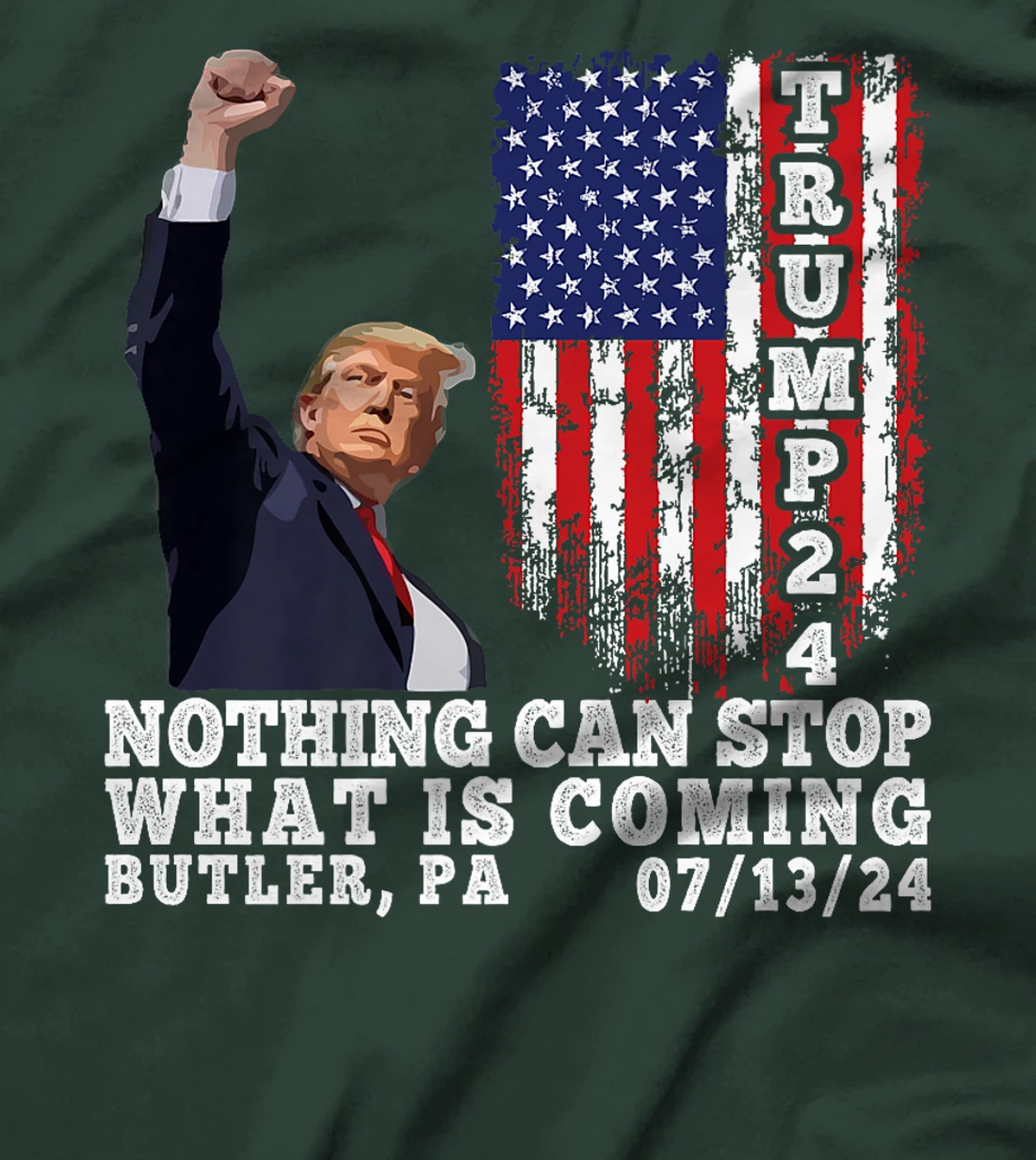 Trump Fight 2024 Butler Pennsylvania Assasination Attempt Premium T-Shirt