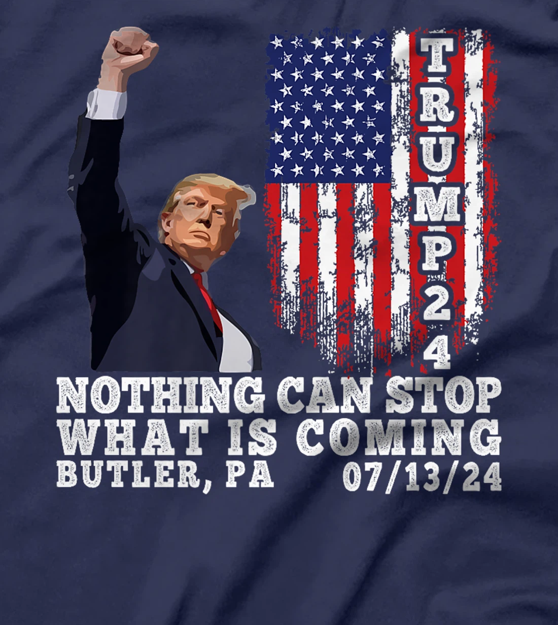 Trump Fight 2024 Butler Pennsylvania Assasination Attempt Premium T-Shirt