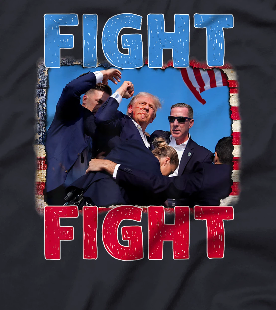 trump missed me Pennsylvania rally patriot USA 2024 shot T-Shirt