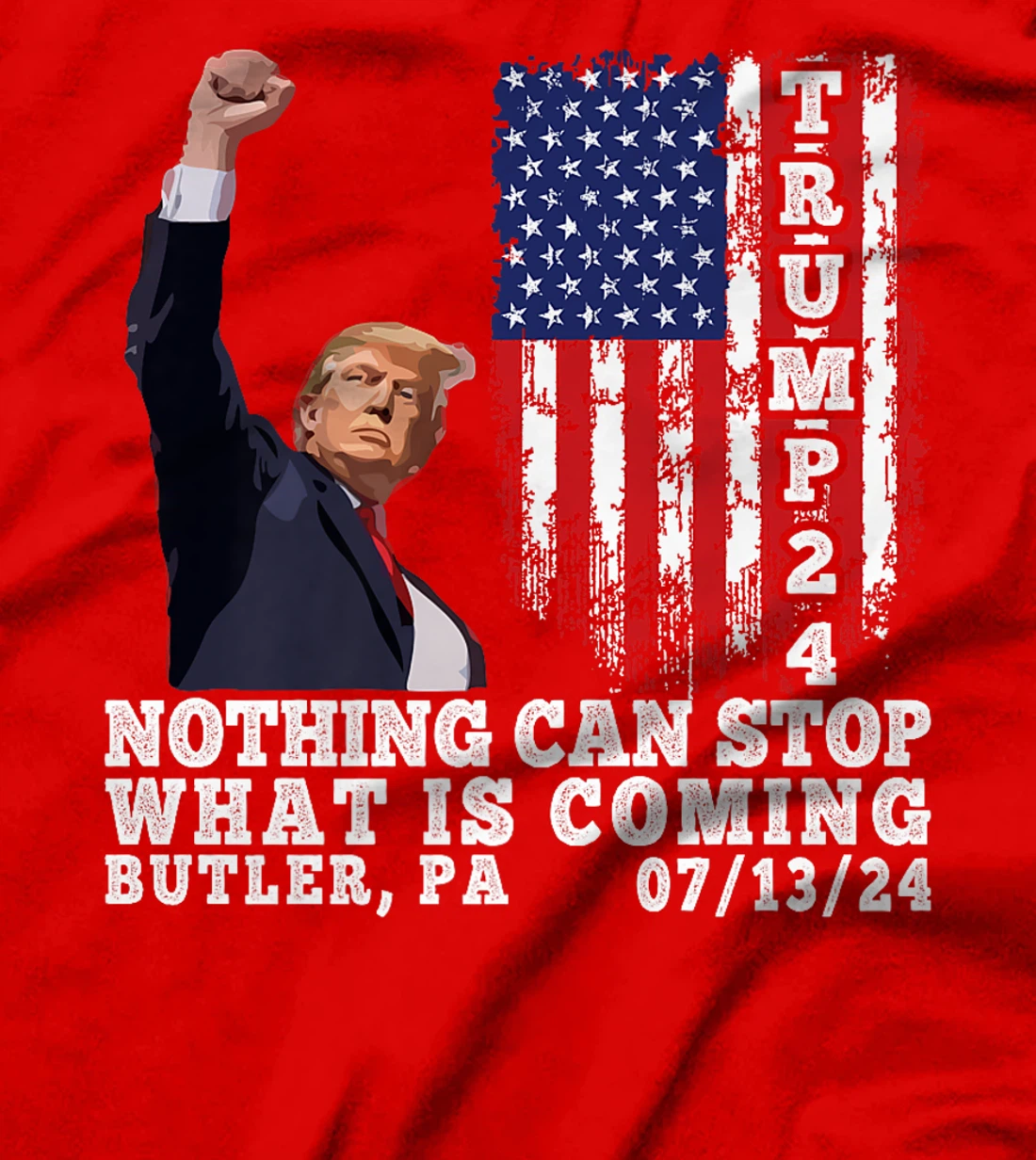 Trump Fight 2024 Butler Pennsylvania Assasination Attempt Premium T-Shirt