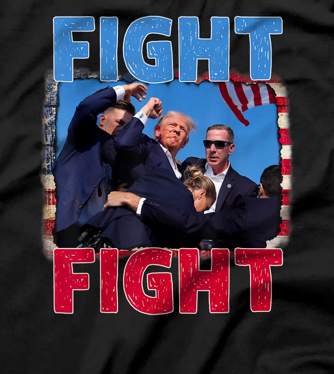 trump missed me Pennsylvania rally patriot USA 2024 shot T-Shirt