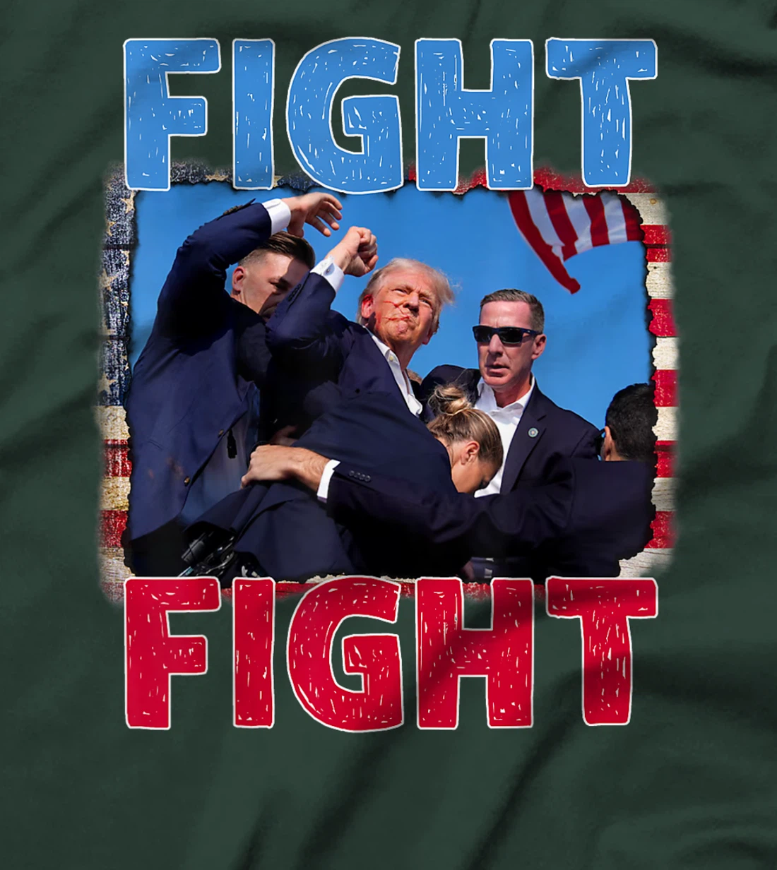 trump missed me Pennsylvania rally patriot USA 2024 shot T-Shirt