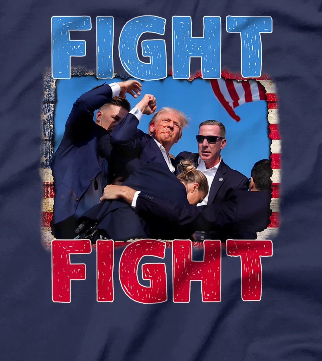 trump missed me Pennsylvania rally patriot USA 2024 shot T-Shirt