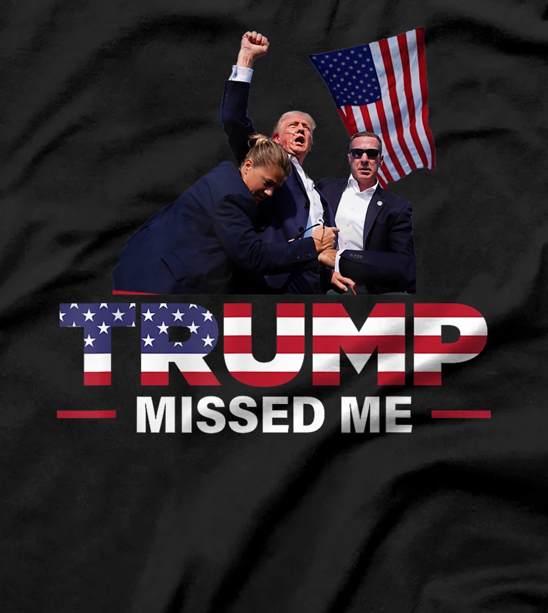Donald Trump 2024 - Missed Me Survived Shot At Election T-Shirt
