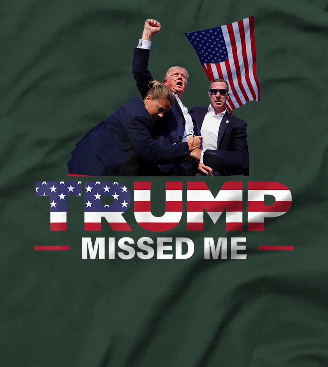 Donald Trump 2024 - Missed Me Survived Shot At Election T-Shirt