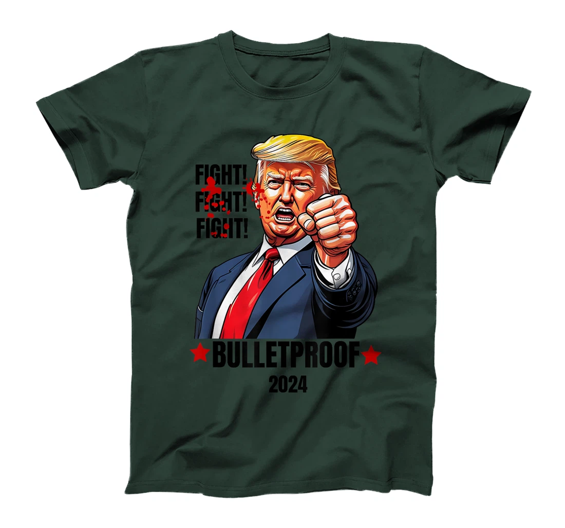 Trump Shot Bulletproof Bloody Ear Bleeding Butler PA Trump T-Shirt