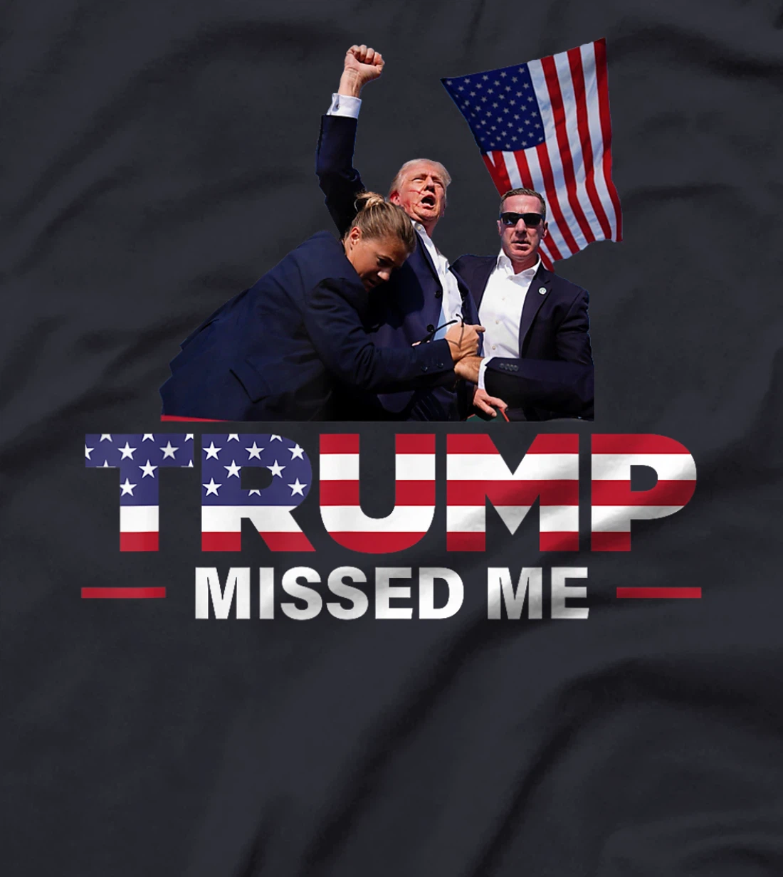 Donald Trump 2024 - Missed Me Survived Shot At Election T-Shirt
