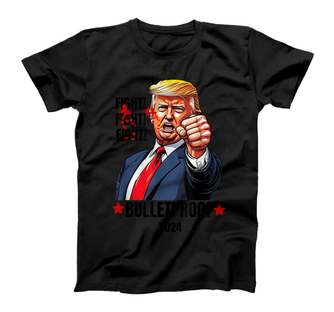 Trump Shot Bulletproof Bloody Ear Bleeding Butler PA Trump T-Shirt