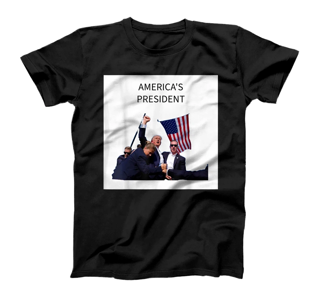 AMERICA'S PRESIDENT, TRUMP FIST IN AIR T-Shirt