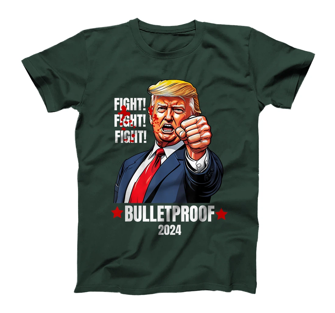 Trump Shot Bulletproof Bloody Ear Bleeding Butler PA Trump T-Shirt