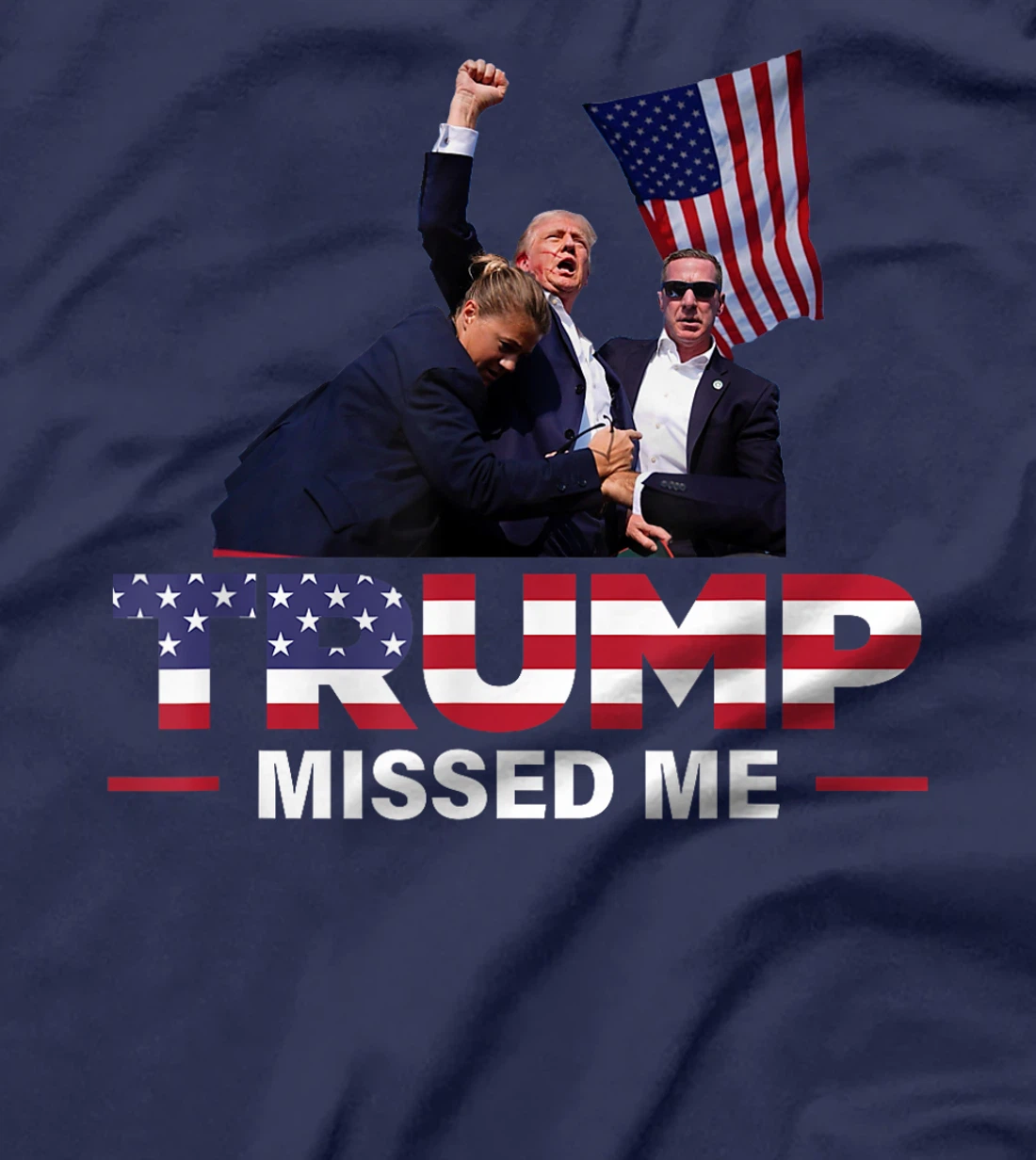 Donald Trump 2024 - Missed Me Survived Shot At Election T-Shirt