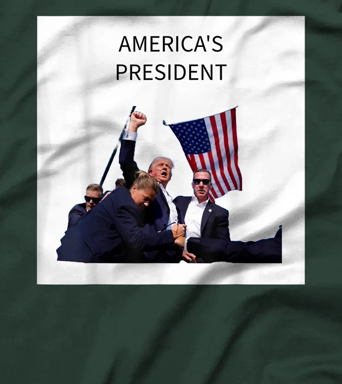 AMERICA'S PRESIDENT, TRUMP FIST IN AIR T-Shirt