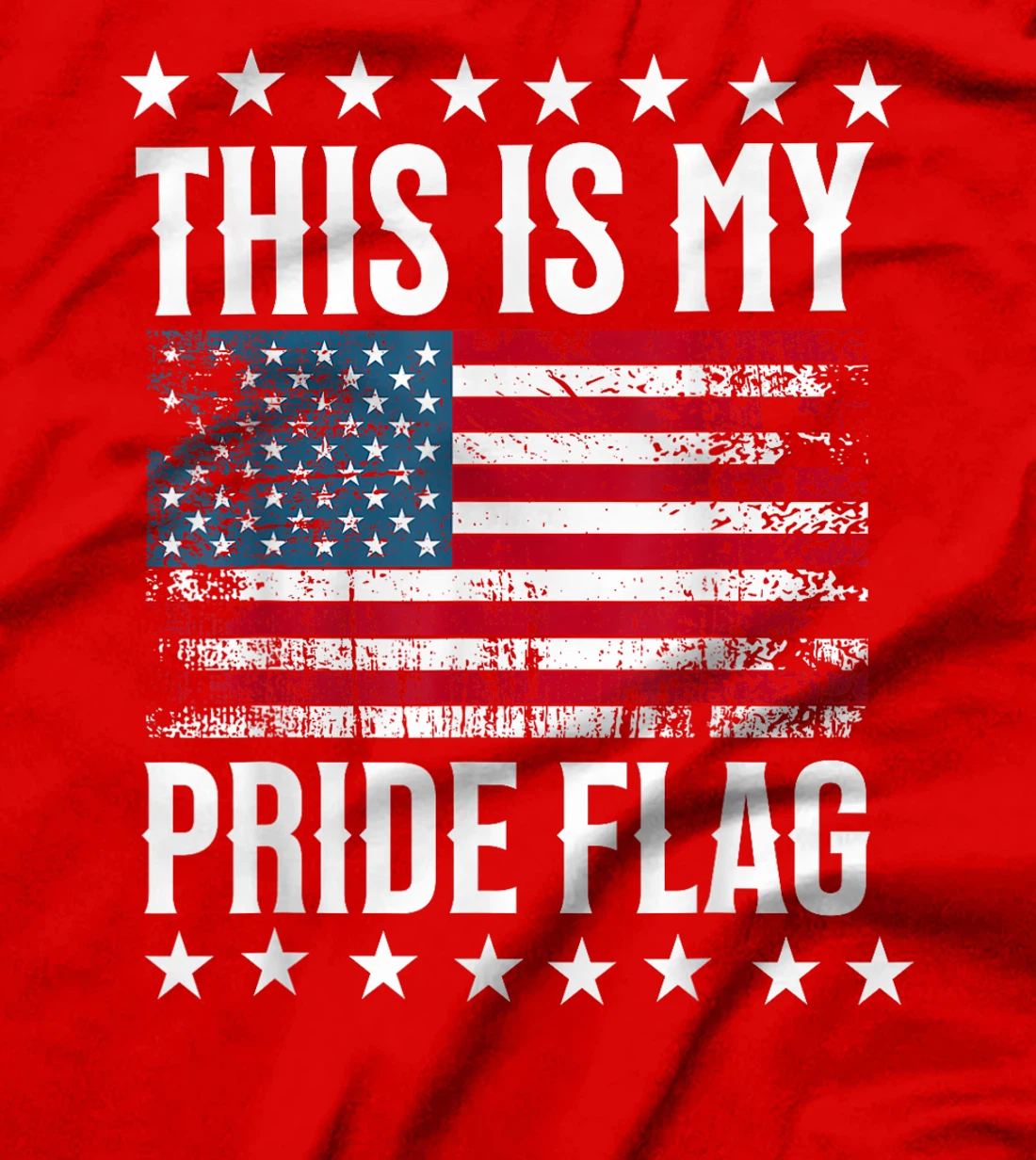 This Is My Pride Flag Trump 2024 American Flag 4th of July T-Shirt