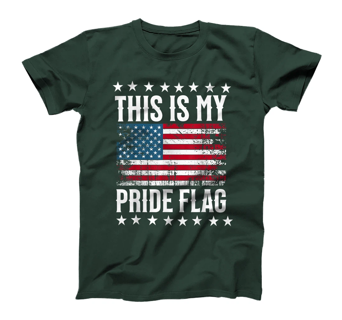This Is My Pride Flag Trump 2024 American Flag 4th of July T-Shirt
