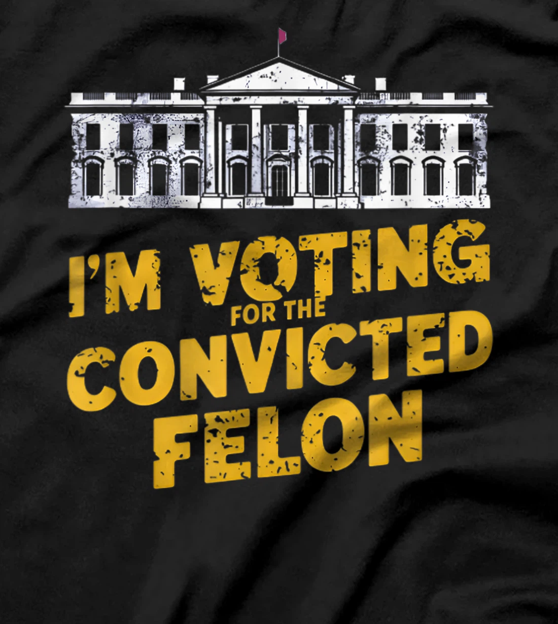I'm Voting For The Convicted Felon Funny Pro Trump 2024 T-Shirt