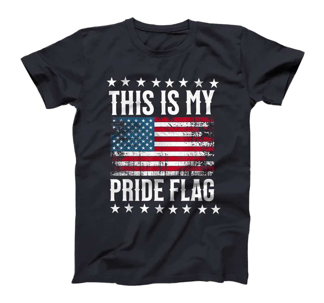 This Is My Pride Flag Trump 2024 American Flag 4th of July T-Shirt
