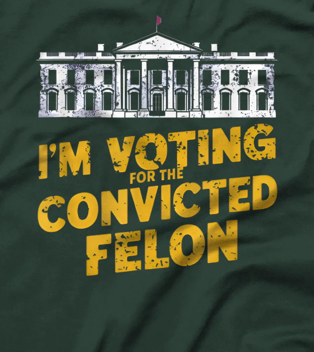 I'm Voting For The Convicted Felon Funny Pro Trump 2024 T-Shirt