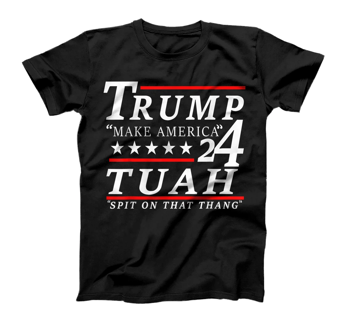Hawk tuah funny viral humor meme video tee girl 24 trump tua T-Shirt