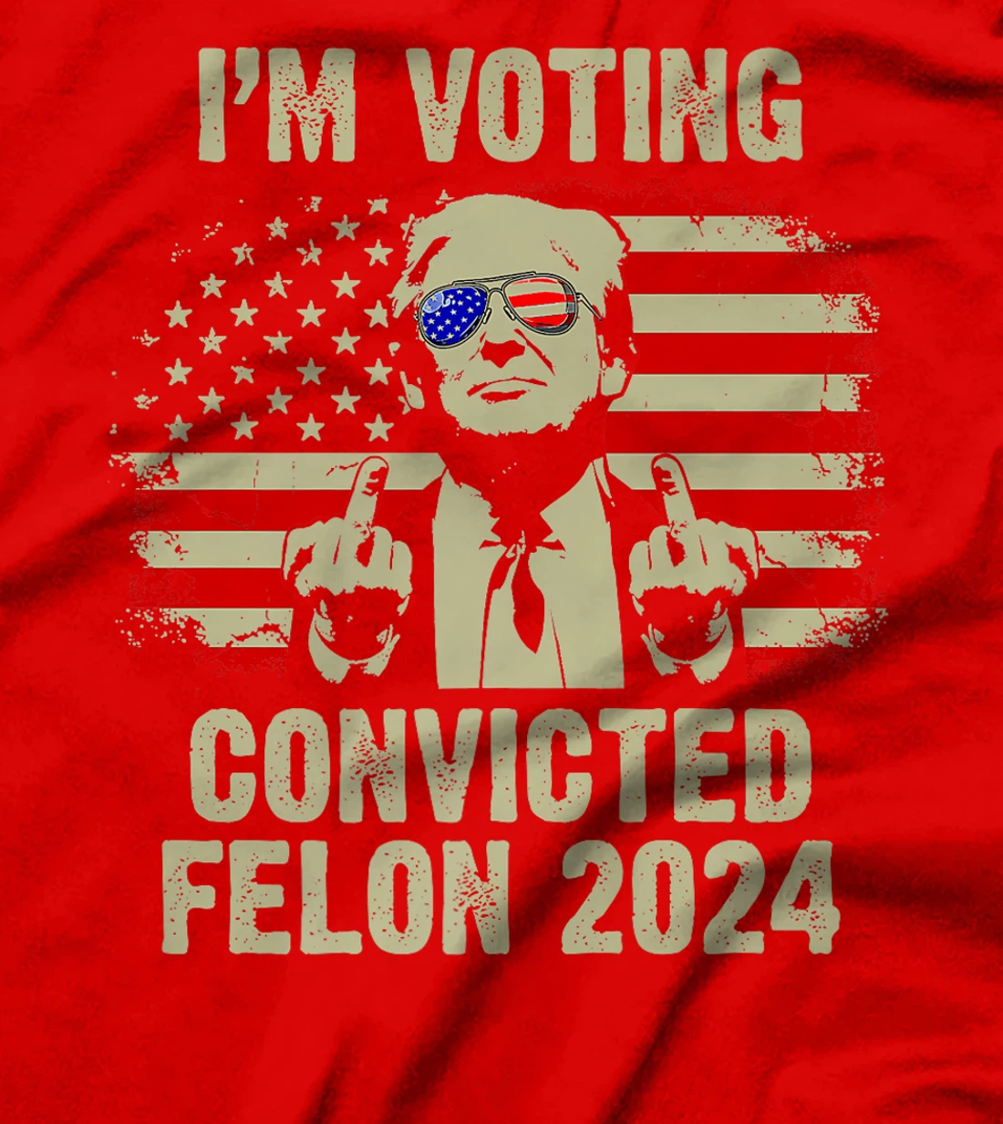 I'm Voting Convicted Felon 2024, Trump Funny Quote Premium T-Shirt