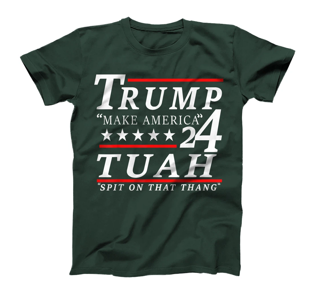 Hawk tuah funny viral humor meme video tee girl 24 trump tua T-Shirt