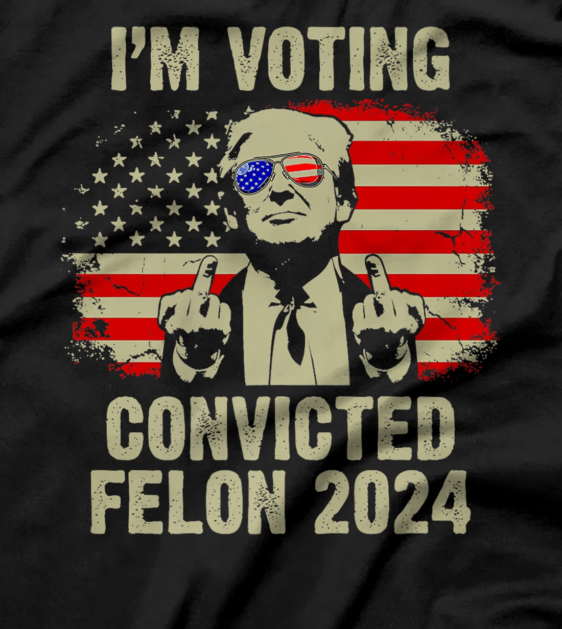 I'm Voting Convicted Felon 2024, Trump Funny Quote Premium T-Shirt