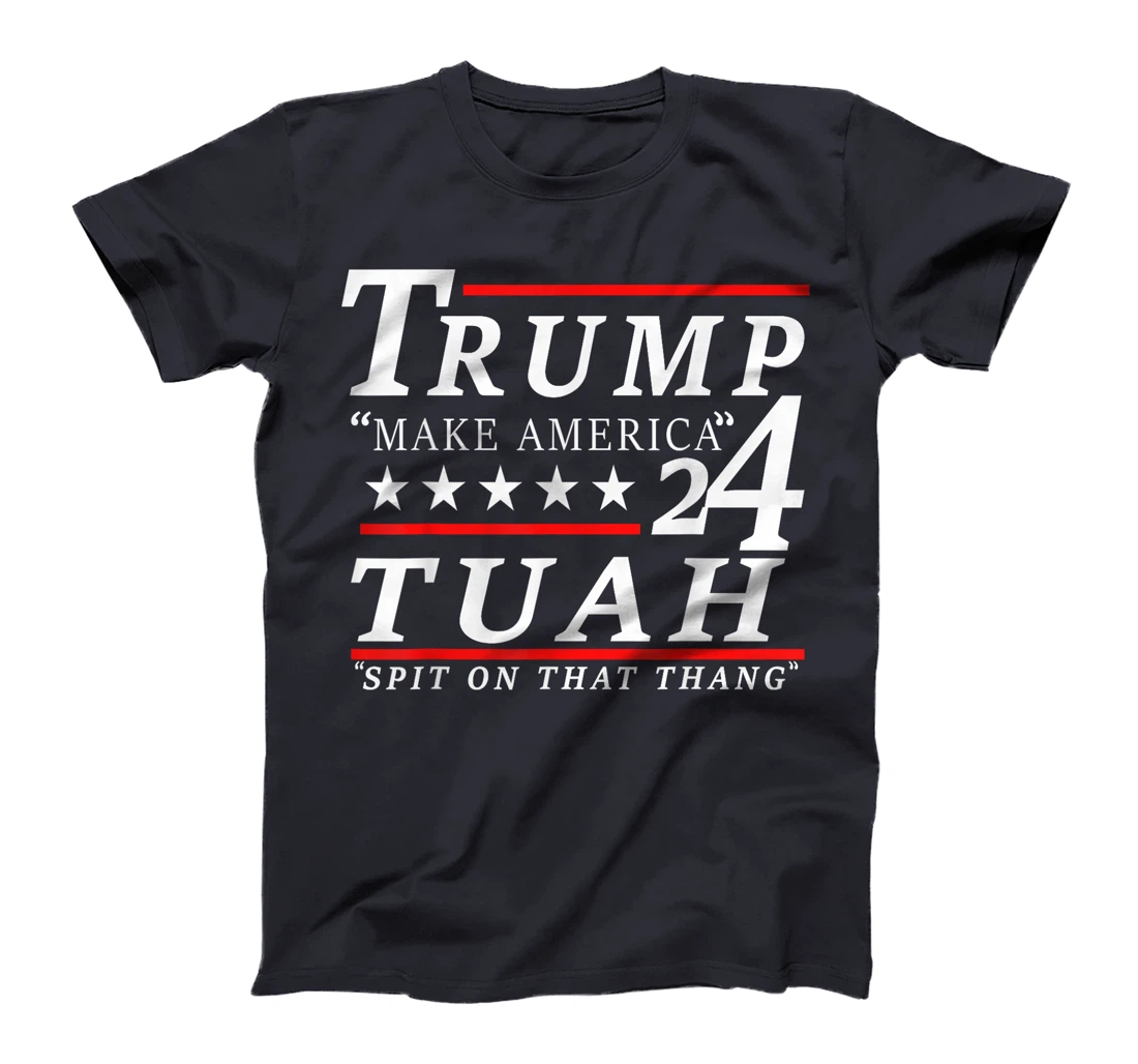 Hawk tuah funny viral humor meme video tee girl 24 trump tua T-Shirt