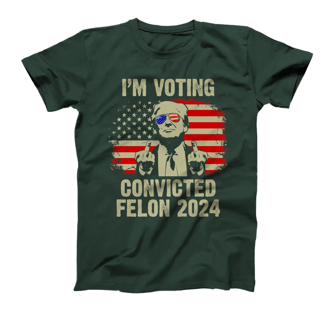I'm Voting Convicted Felon 2024, Trump Funny Quote Premium T-Shirt