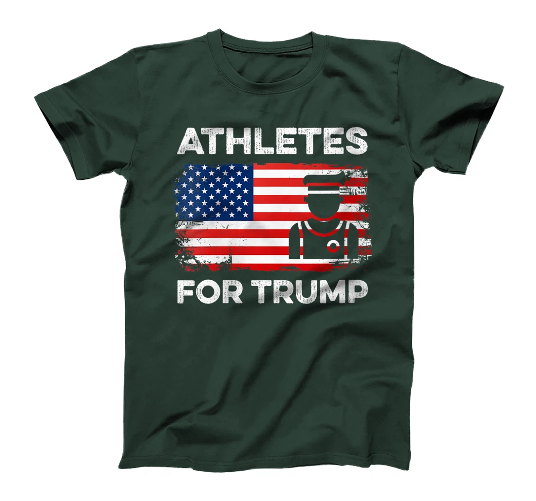 Womens Athletes For Trump 2024 Funny Election Athlete Sport Sports T-Shirt