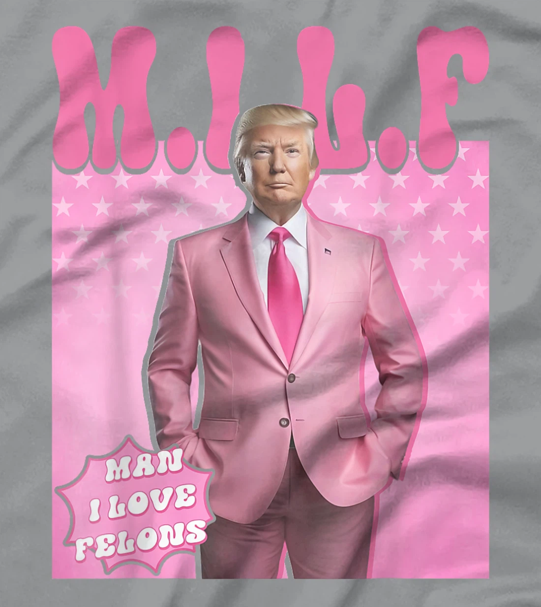MILF Man I Love Felons Trump Funny Vote Election 2024 T-Shirt