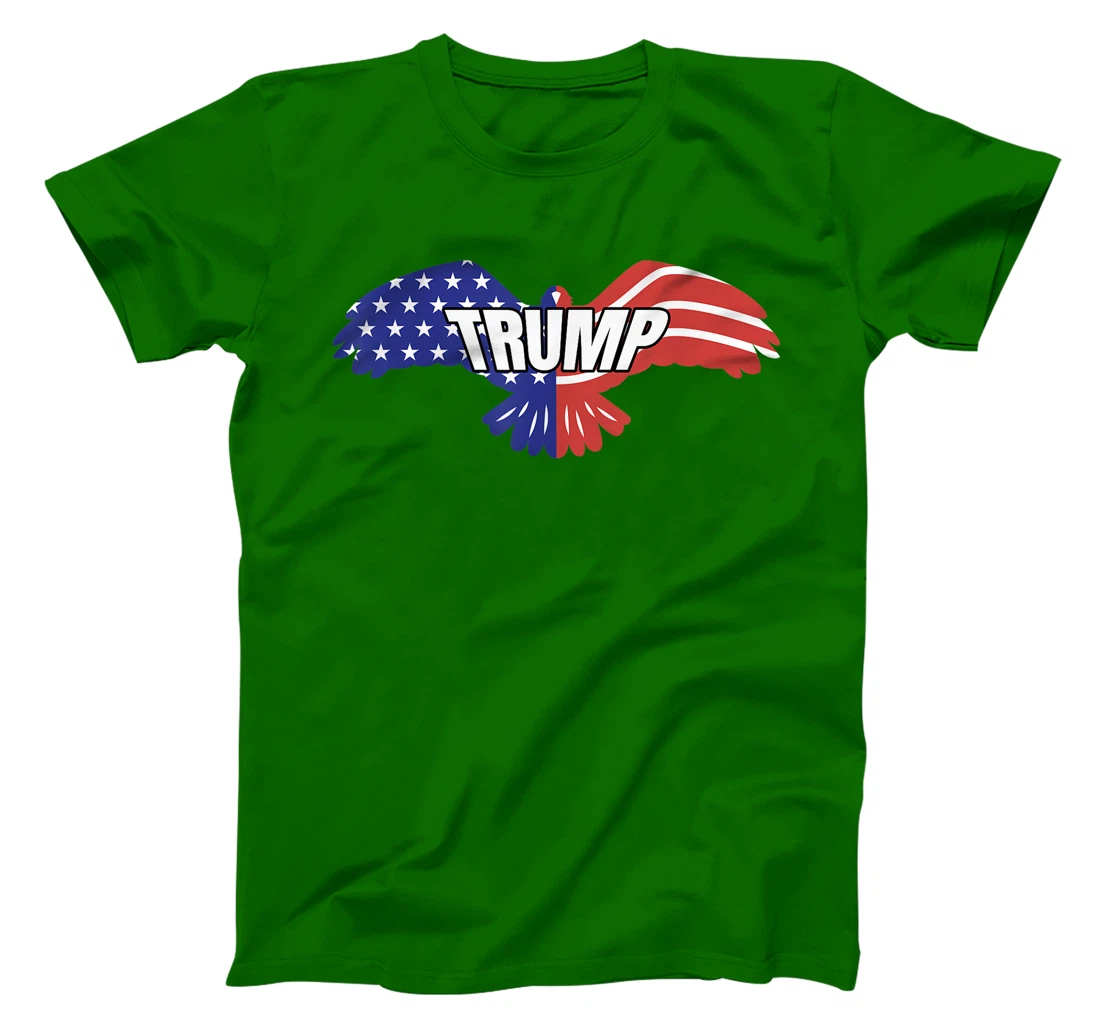 Patriotic US Flag Bald Eagle Trump 2024 Political T-Shirt