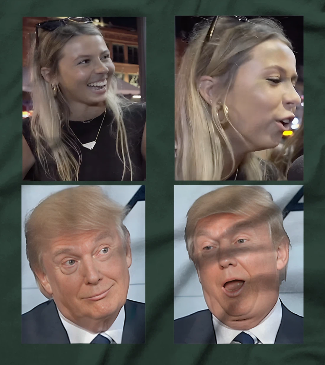 Hawk tuah funny viral humor meme video tee girl 24 trump T-Shirt