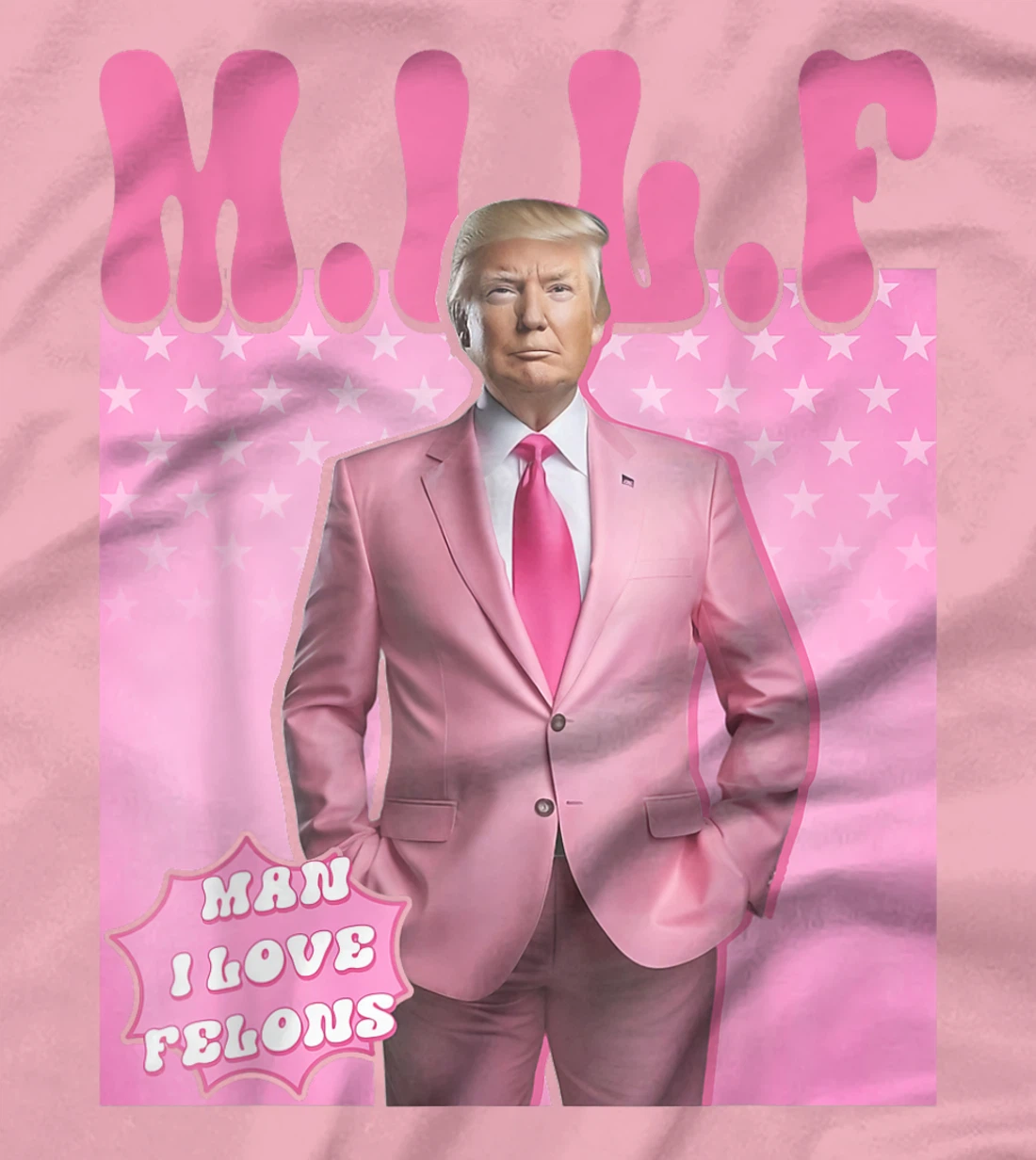 MILF Man I Love Felons Trump Funny Vote Election 2024 T-Shirt